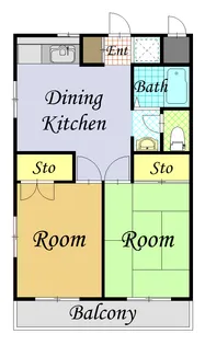 神奈川県川崎市中原区中丸子【マンション】の間取り