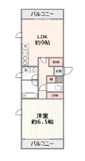 ロジュマン・モネ【1階】の間取り