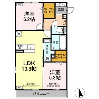 シリウス【1階】の間取り