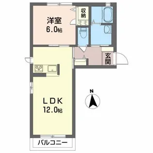 クラヴィエ大原A【2階】の間取り