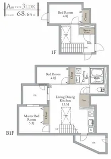 LiveFlat西荻窪【3階】の間取り