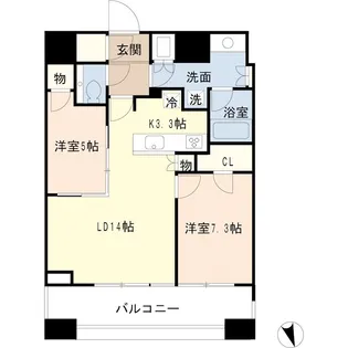 勝どき ザ・タワー【53階】の間取り
