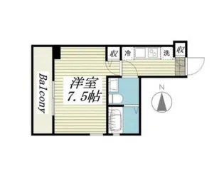 埼玉県さいたま市大宮区宮町5【アパート】の間取り