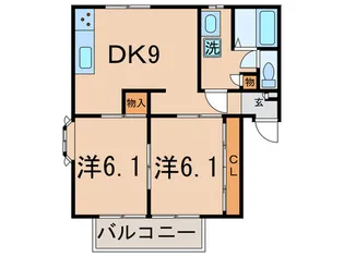 ミラクルハイツ【3階】の間取り