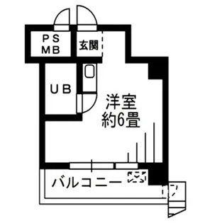タウンハイツ銀座【8階】の間取り