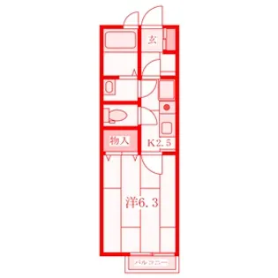 リビオンホリ【2階】の間取り