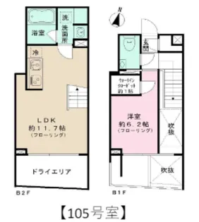 IPSE代々木上原DLXの間取り