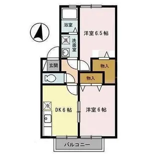 セジュール類家【1階】の間取り