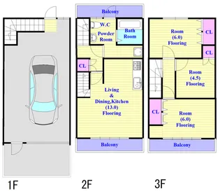 大阪府羽曳野市古市7【一戸建】の間取り