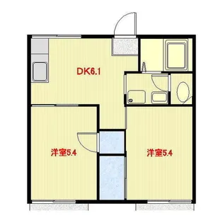 ラ・フォーレ三保II【1階】の間取り