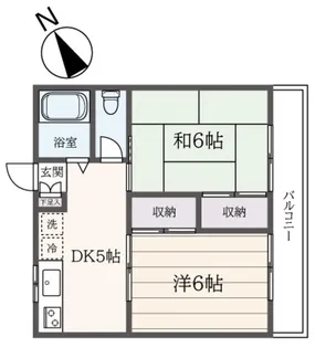 東京都杉並区和田1【アパート】の間取り