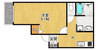 INOVE寝屋川【1階】の間取り