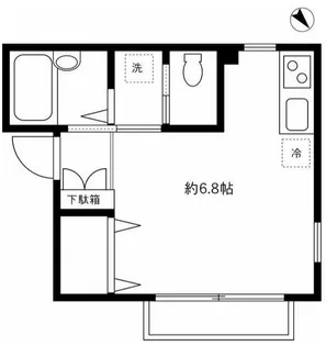 東京都豊島区東池袋5【アパート】の間取り