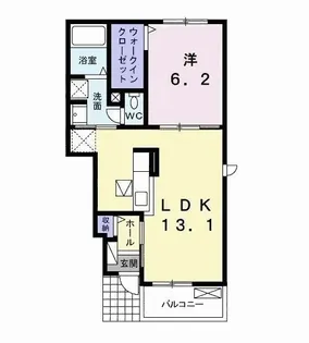 グランルポン トロワ【1階】の間取り