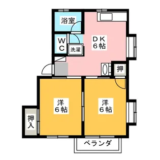 キャロットハウス【2階】の間取り
