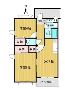 東京都大田区大森西6【マンション】の間取り