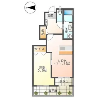 Plumeria(プルメリア)【1階】の間取り