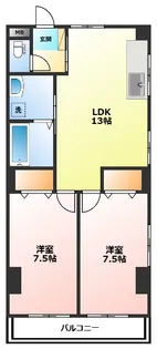 神奈川県小田原市城山1【マンション】の間取り