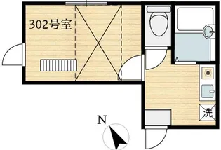 イルビラージュ四ツ木【3階】の間取り