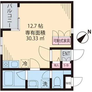 サニーサイドヒル【3階】の間取り