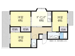 エスポワール1・2【3階】の間取り