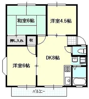 パナハイツ関【2階】の間取り