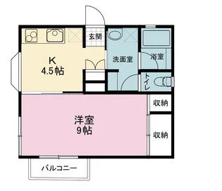 ラ・ヴェルズ【2階】の間取り