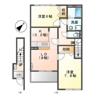 ウェルビング佐久平【2階】の間取り