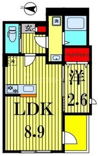 KEIAI RESIDENCE馬橋【1階】の間取り