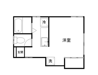 コーポ川合【1階】の間取り