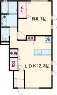 オーチャード田園調布A【1階】の間取り