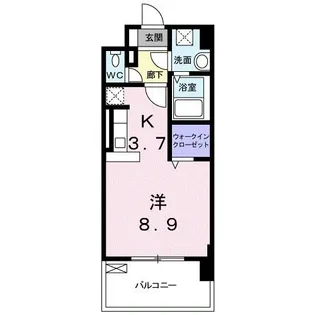 マーヴェラス駅南【6階】の間取り