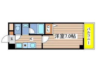 コンドミニオ内田橋【6階】の間取り