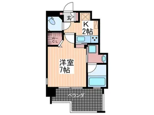 ルービンス宇品西【9階】の間取り