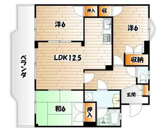 シャルム熊本【3階】の間取り