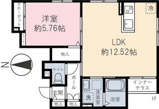 PEEKーAーBOO【1階】の間取り