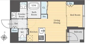 パークルール恵比寿【5階】の間取り