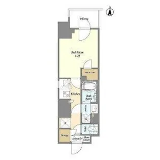 ドゥーエ亀戸【11階】の間取り