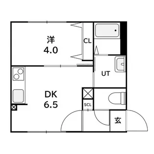 ラフィーネ発寒南III【1階】の間取り