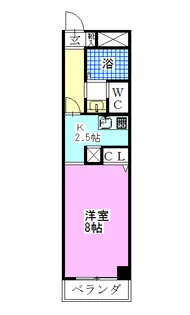 LEO弐拾伍番館【3階】の間取り