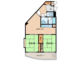 クレドール垂水II【2階】の間取り