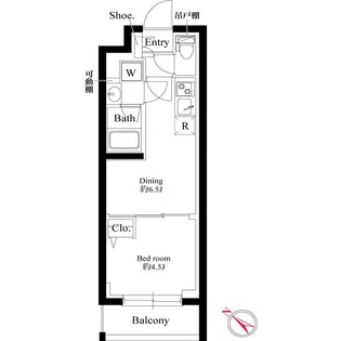 (仮称)プラチナスクエア赤羽【2階】の間取り