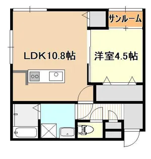 Flourish In 上所駅前【2階】の間取り