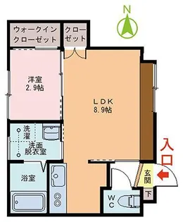 INTEGRAL城東【1階】の間取り