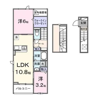 カーサルジェンドVI【3階】の間取り
