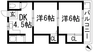 第2宝来マンション【1階】の間取り