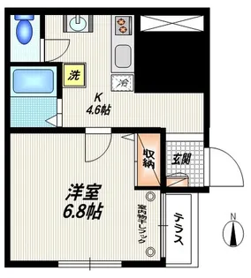 ヒルズ一番館【1階】の間取り