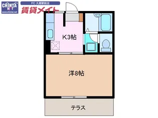 ルミエールYOKOCHI【1階】の間取り