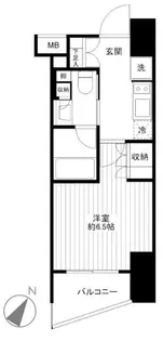 ザ・パークワンズ渋谷本町【5階】の間取り