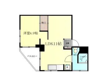 サンライズマンション【3階】の間取り